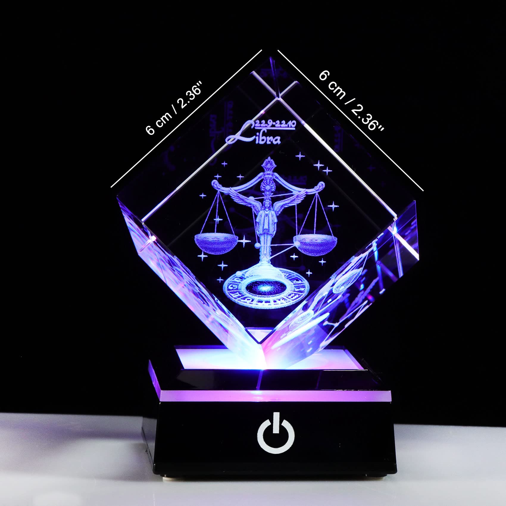 Amazon.co.jp: 3D クリスタル 天秤座ギフト 星座 占星術ギフト 女性